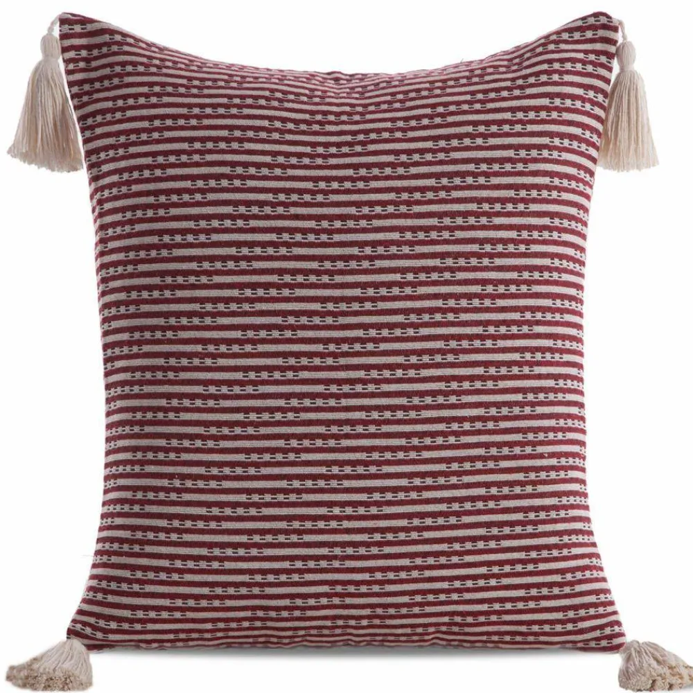 Poszewka BOHO 45cm x 45cm bordo frędzle * EUROFIRANY B.B. Choczyńscy Sp.J. Online