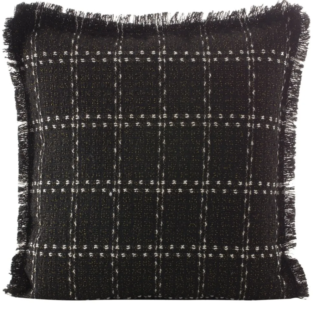 Poszewka DARA 45x45 cm kratka czarna * EUROFIRANY B.B. Choczyńscy Sp.J. Clearance