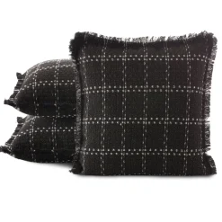 Poszewka DARA 45x45 cm kratka czarna * EUROFIRANY B.B. Choczyńscy Sp.J. Clearance