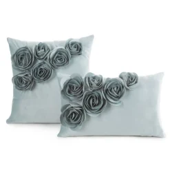 Poszewka FLORES róże 3D 45x45 mięta * EUROFIRANY B.B. Choczyńscy Sp.J. Discount
