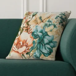 Poszewka GOBELIN 10 45x45 cm kremowa kwiaty * EUROFIRANY B.B. Choczyńscy Sp.J. Clearance
