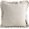 Poszewka MUSLIN 1 falbanka 45x45 cm beż * EUROFIRANY B.B. Choczyńscy Sp.J. Sale