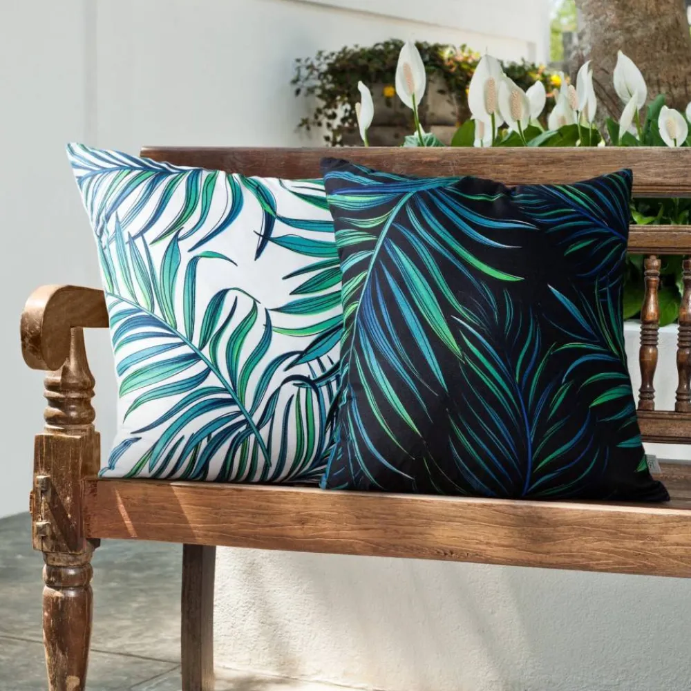 Poszewka PALMS2 40x40 biała palmy * EUROFIRANY B.B. Choczyńscy Sp.J. Discount
