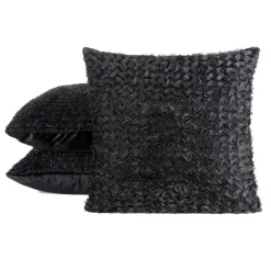 Poszewka TIFFANY 45x45 czarna falbany * EUROFIRANY B.B. Choczyńscy Sp.J.