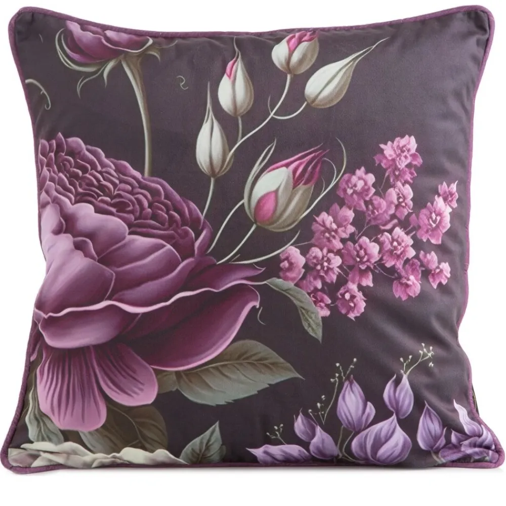 Poszewka VELVET/120 45x45 kwiaty * EUROFIRANY B.B. Choczyńscy Sp.J. New