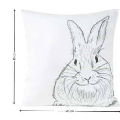 Poszewka WIOSNA/139 45x45 cm zając biała * EUROFIRANY B.B. Choczyńscy Sp.J. Hot