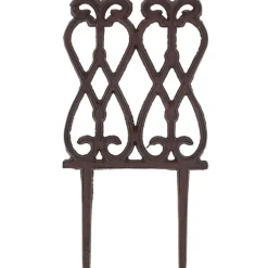 Płotek ogrodowy żeliwny w stylu wiktoriańskim 13,9×26,8 cm