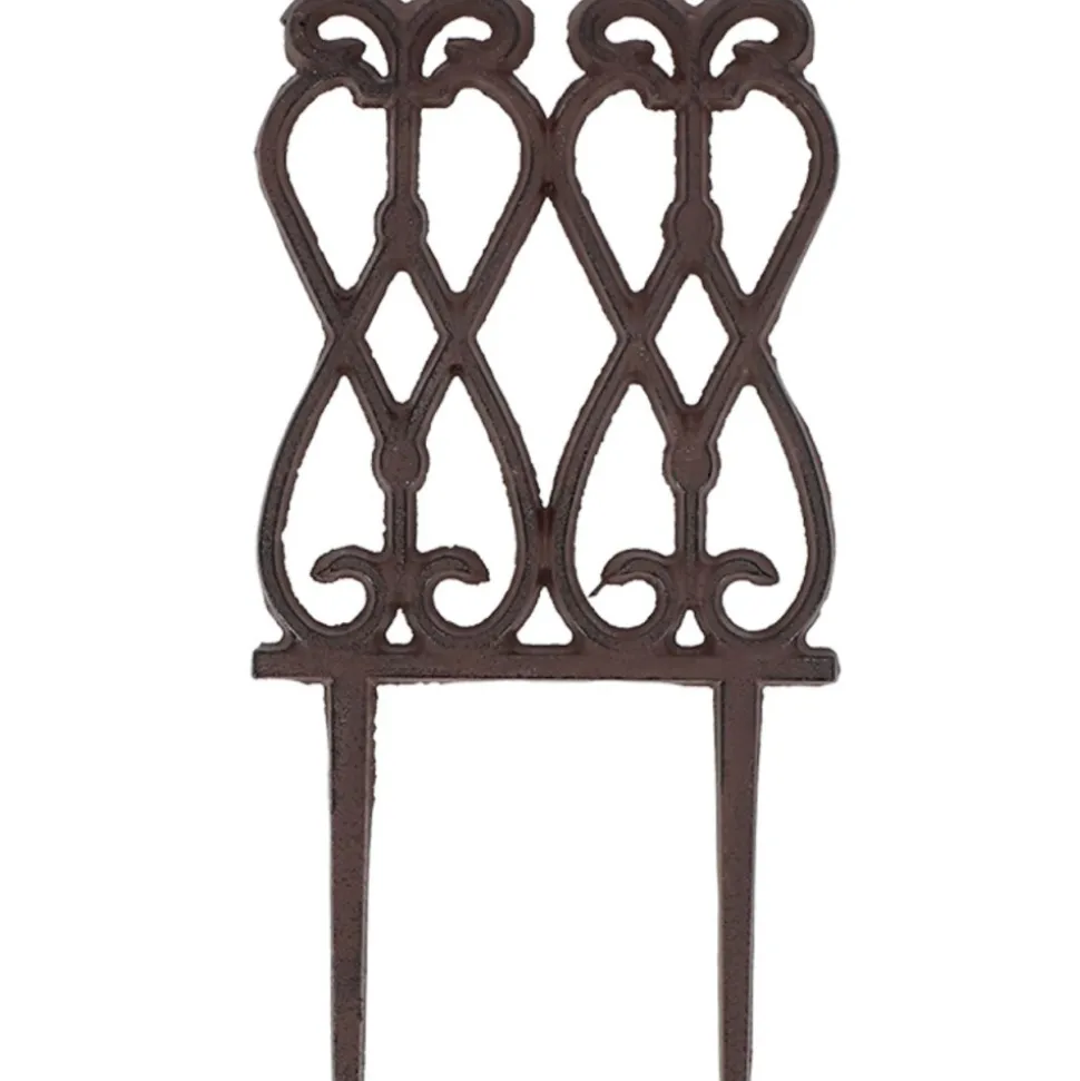 Płotek ogrodowy żeliwny w stylu wiktoriańskim 13,9×26,8 cm