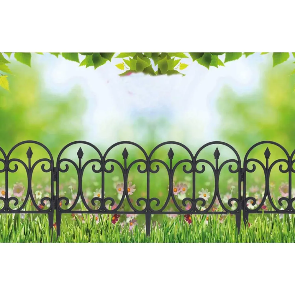Płotek ogrodowy ażurowy 4 szt 60x30 cm * Progarden Discount