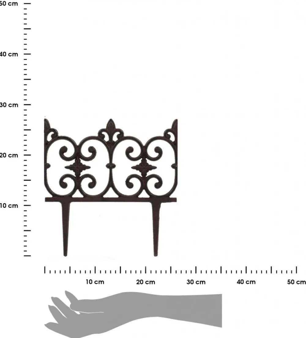 Płotek ogrodowy żeliwny 26,5xh28 cm * Esschert Design Outlet