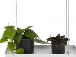 Prostokątna wisząca półka na kwiaty biała * Esschert Design Outlet