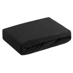 Prześcieradło FROTTE czarne 220x200 x 20cm