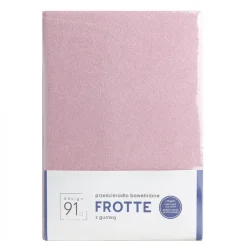 Prześcieradło FROTTE pudrowe 220x200 x 20cm