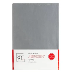 Prześcieradło JERSEY stalowe 90x200+25cm