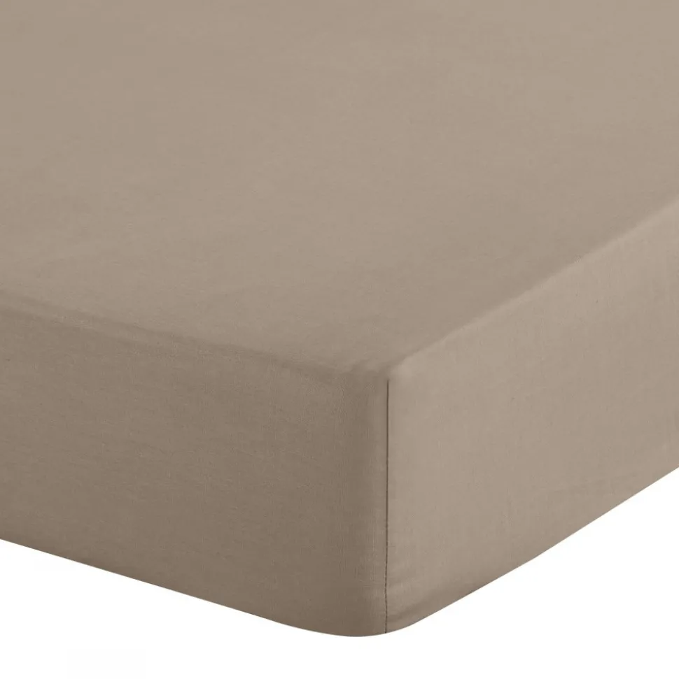 Prześcieradło SOFT beżowe 180x200 +30 cm