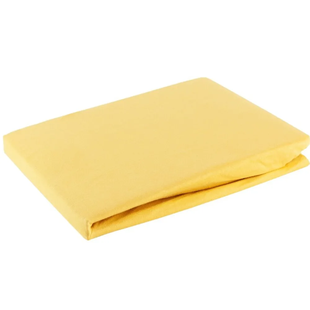 Prześcieradło JERSEY musztardowe 90x200 +25cm * EUROFIRANY B.B. Choczyńscy Sp.J. Sale