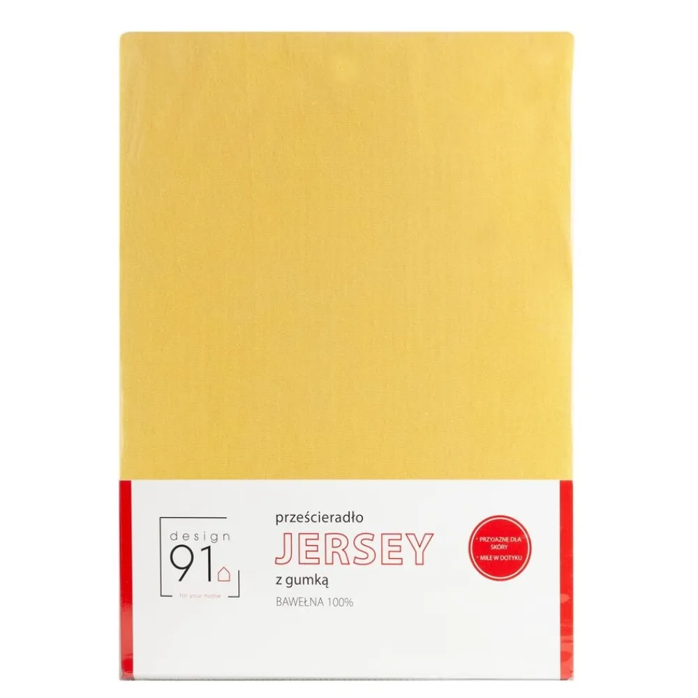 Prześcieradło JERSEY musztardowe 90x200 +25cm * EUROFIRANY B.B. Choczyńscy Sp.J. Sale