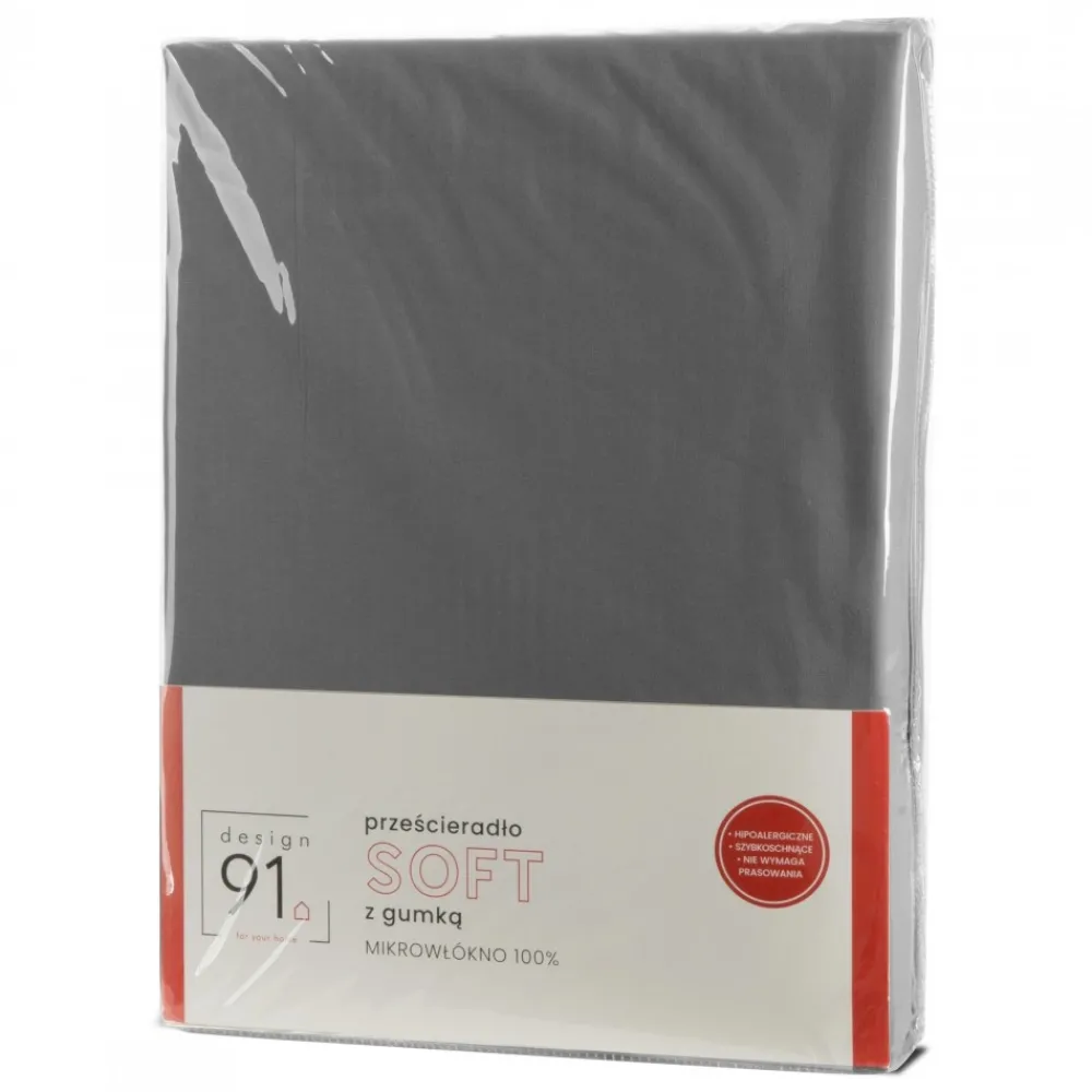 Prześcieradło SOFT stalowe 160x200 +30 cm * EUROFIRANY B.B. Choczyńscy Sp.J. Sale
