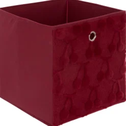 Pudełko do przechowywania Cherry 30 x 30 cm czerwone