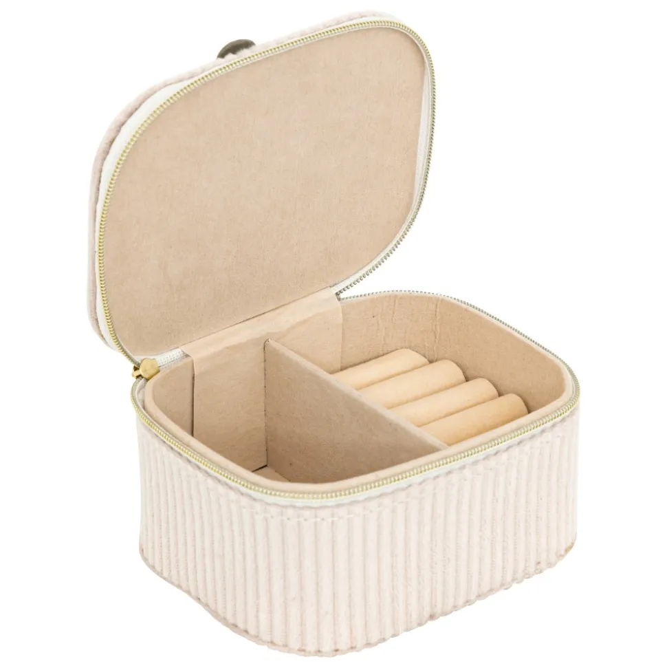 Pudełko na biżuterię Enya beżowe 11x9 cm