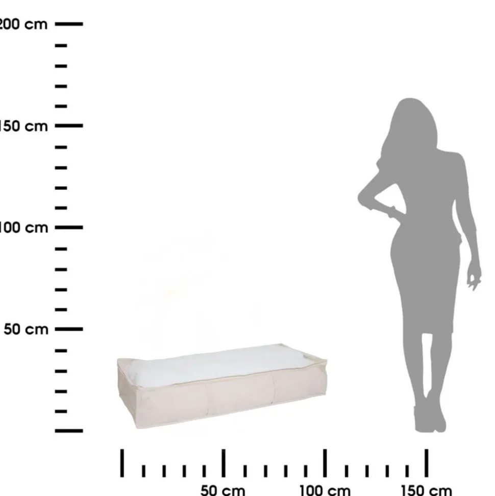 Pudełko tekstylne do przechowywania 100x45 cm Dressy beż