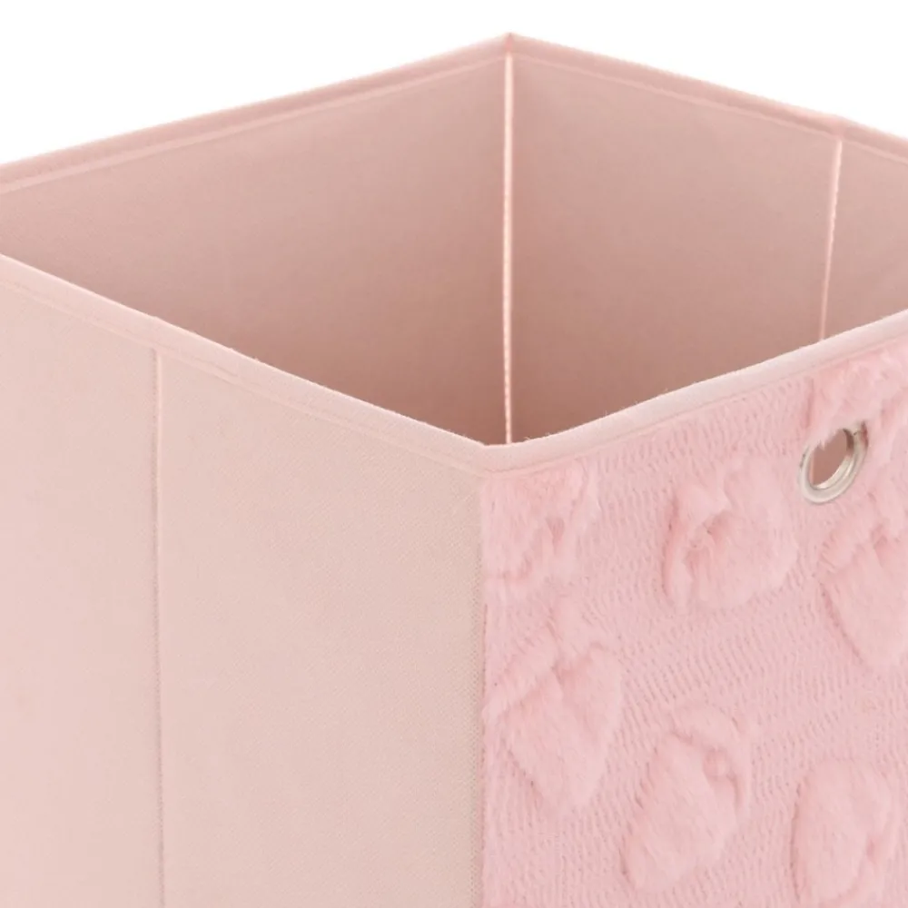 Pudełko do przechowywania Fraiz 30 x 30 cm róż * Atmosphera Outlet