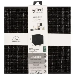 Pudełko do przechowywania Tweed Black * 5five Simply Smart Online