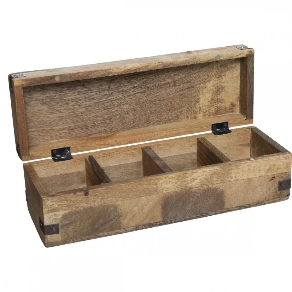 Pudełko z 4 przegródkami Mango Wood * Atmosphera Online