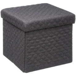 Pufa Bella Grey 31x31 cm ze schowkiem