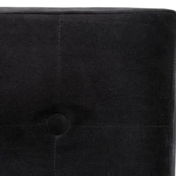 Pufa pikowana Adaline Black 38x38 cm