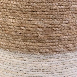 Pufa TABU naturalne plecione siedzisko