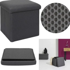 Pufa URBAN BOX do przechowywania szara