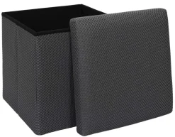 Pufa URBAN BOX do przechowywania szara