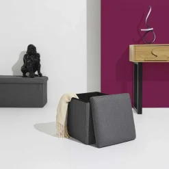 Pufa URBAN BOX do przechowywania szara