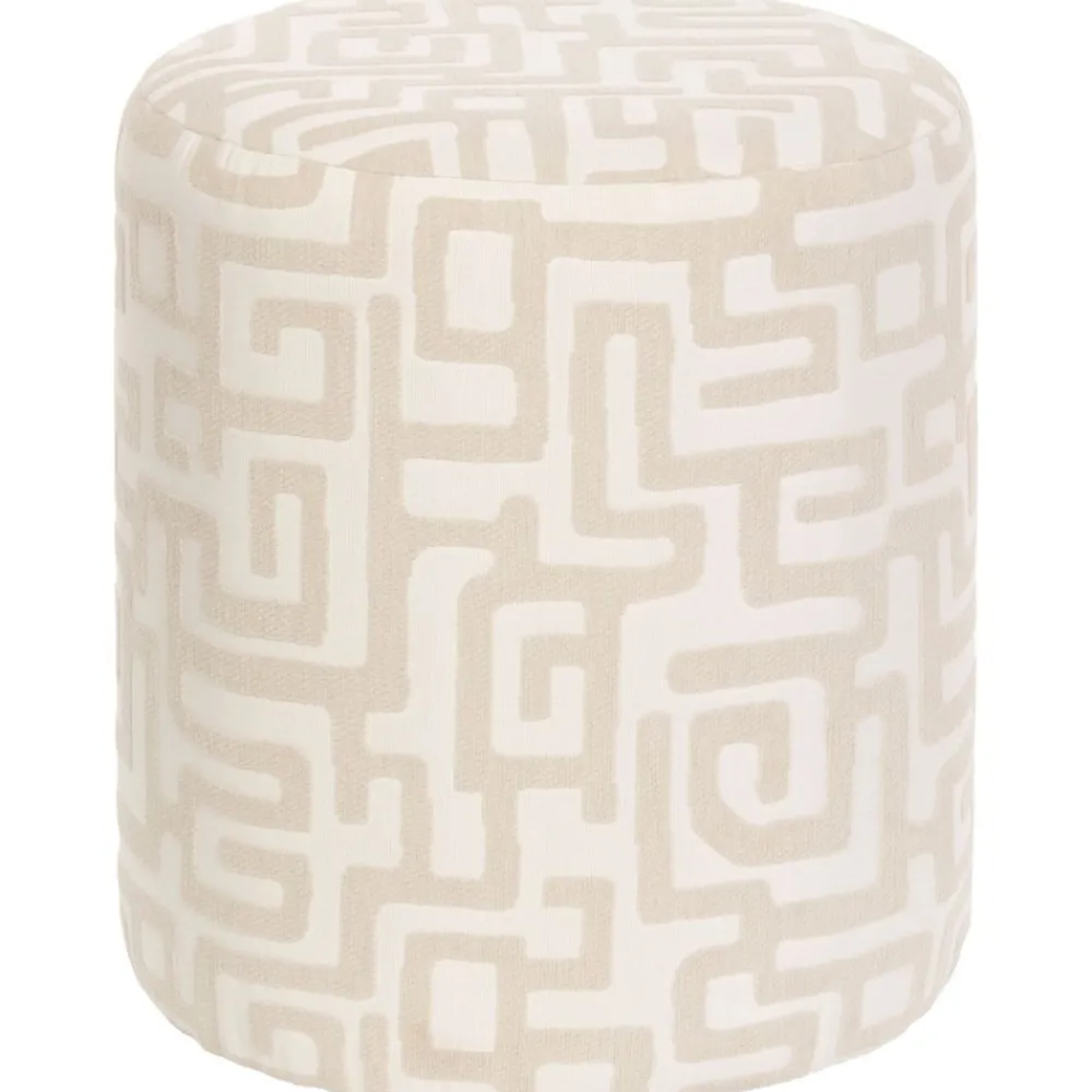 Pufa Delor Modernist 36 cm biała * Atmosphera Sale