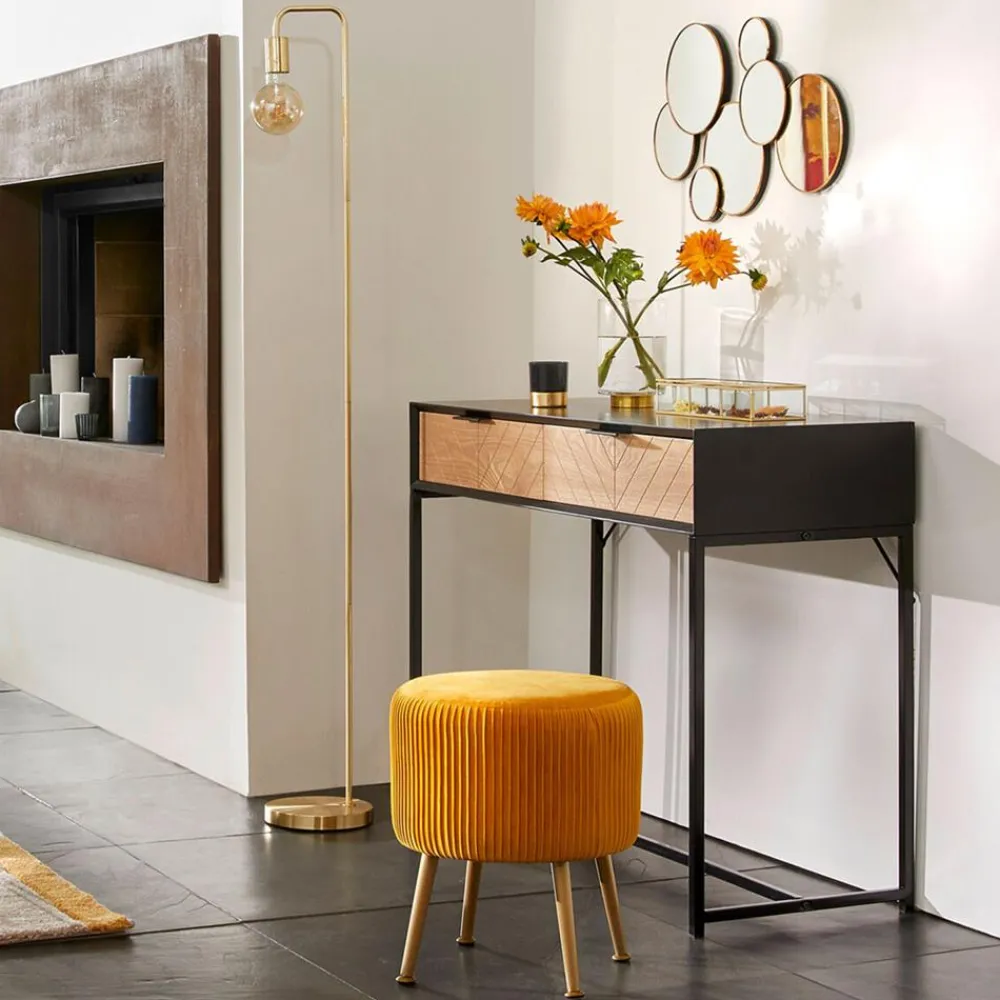 Pufa Solaro Grey Velvet * Atmosphera Discount