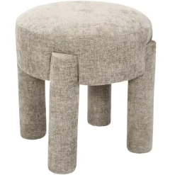 Pufa tapicerowana RIVA w kolorze taupe * HowHomely Online