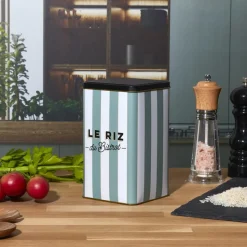 Puszka na ryż Bistrot zielone pasy