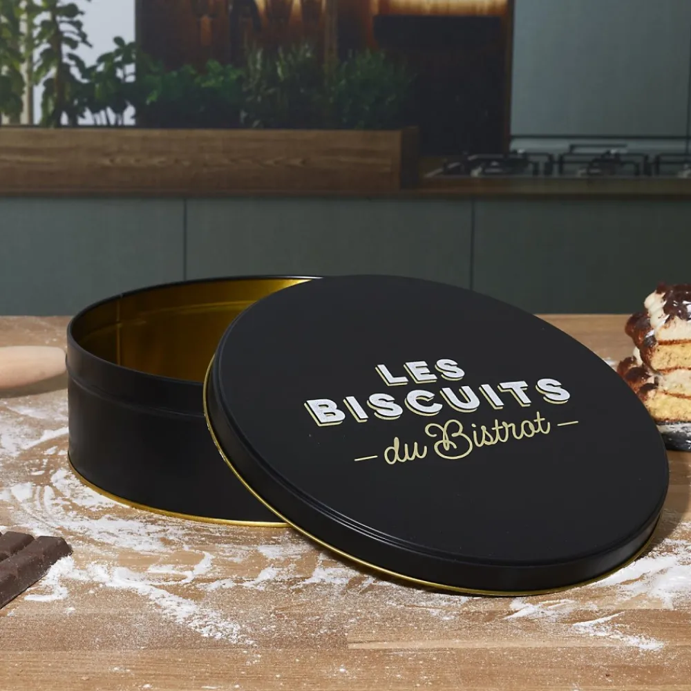Puszka na ciastka Bistrot czarna * HowHomely Sale