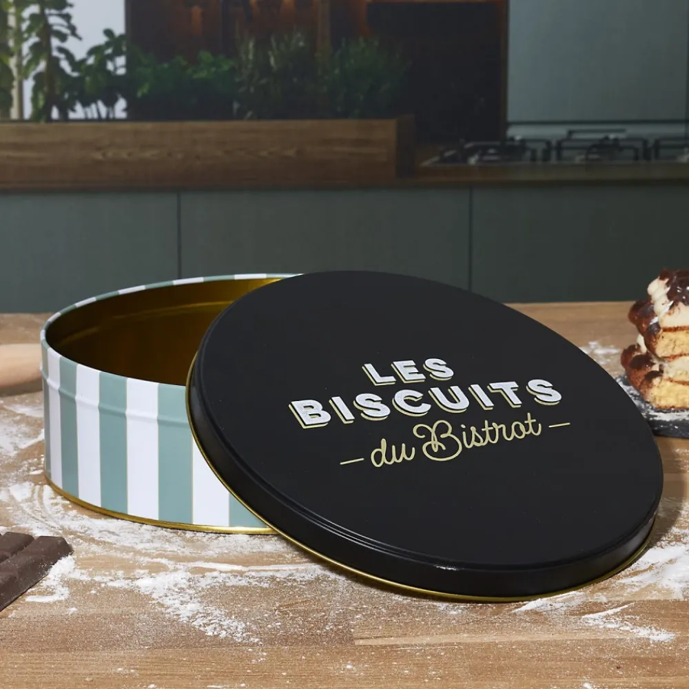 Puszka na ciastka Bistrot zielone pasy * HowHomely Discount