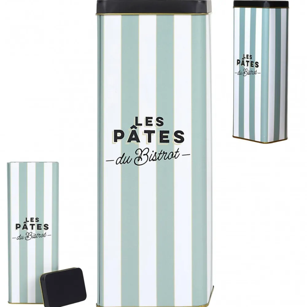 Puszka na makaron Bistrot zielone pasy * HowHomely Outlet