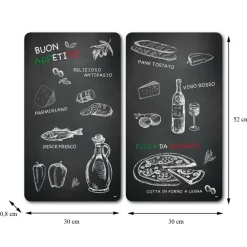 Płyty ochronne na kuchenkę szklane buon appetito 2 szt