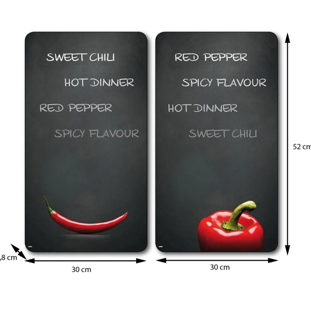 Płyty ochronne na kuchenkę szklane Chili 2 szt. * Kesper Clearance