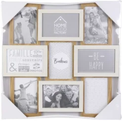 Ramka MURA na 9 zdjęć multirama biel * HowHomely Online