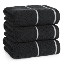 Ręcznik FAVORI bawełna zero twist czarny 70x140 cm