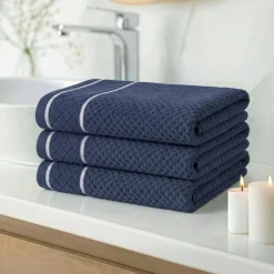 Ręcznik FAVORI bawełna zero twist granat 50x90 cm