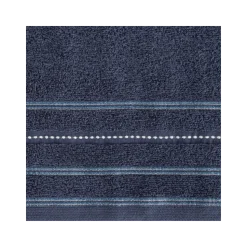 Ręcznik kąpielowy w pasy VENTO granat 50x90 cm