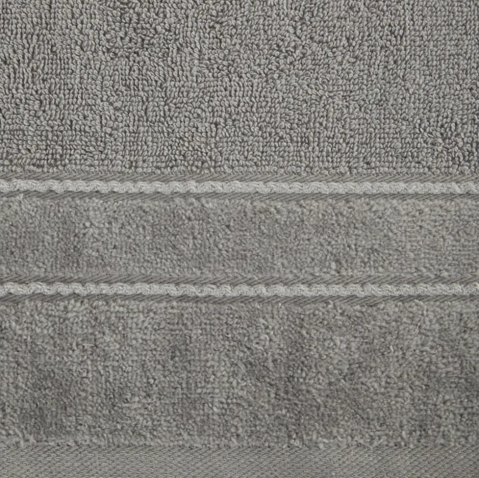Ręcznik SIBEL/04 stalowy bawełna 50x90