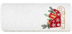 Ręcznik świąteczny SANTA/24 70x140 biały