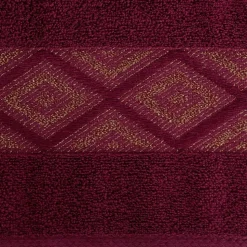 Ręcznik z błyszczącą nicią AZARI 70x140 bordo